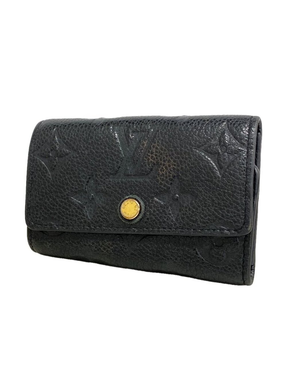 Louis Vuitton Key Case Monogram Empreinte Multicles 6 Noir Key Holder Coin Purse